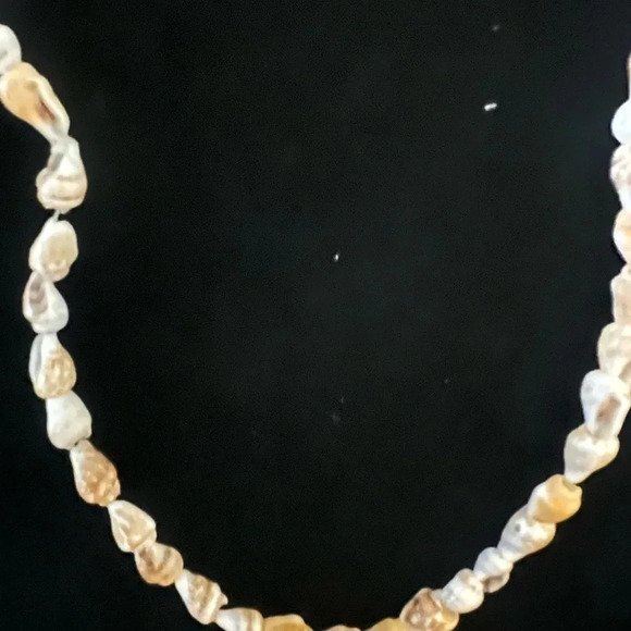 Puka Small & Medium Sea Shell Necklace Single Strand 30inches - Picture 4 of 6